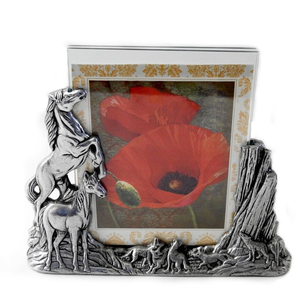Frameless Picture Frame Horses Tabletop Photo Frame Arthur Court 1989